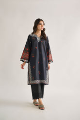 DC-0458 GREY EMBROIDERED KURTA